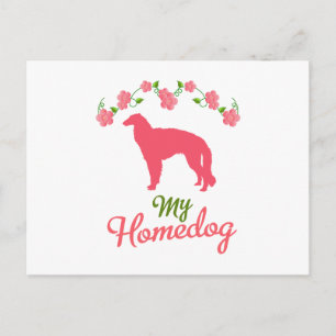 Cartão Postal Borzoi