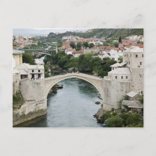 Cartão Postal Bósnia-Herzegovina - Mostar. A Ponte Velha