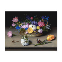 Bosschaert Flower Ainda A Vida Insetos Arte Holand