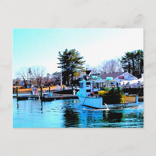 Cartão Postal Bossy Lady Postcard (Frente)