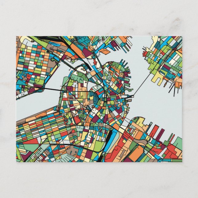 Cartão Postal Boston City USA (Frente)