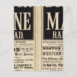 Cartão Postal Boston e Maine Railroad