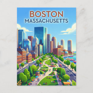 Cartão Postal Boston EUA