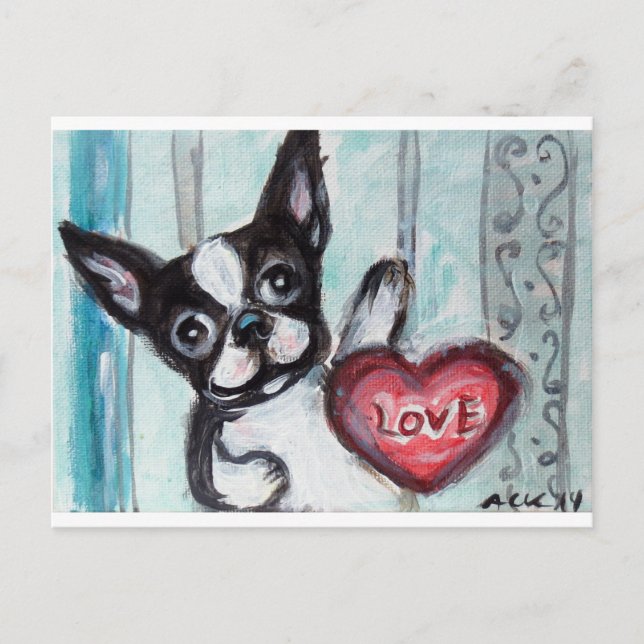 Cartão Postal Boston Happy Heart (Frente)