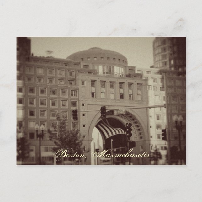 Cartão Postal Boston, Massachusetts (Frente)
