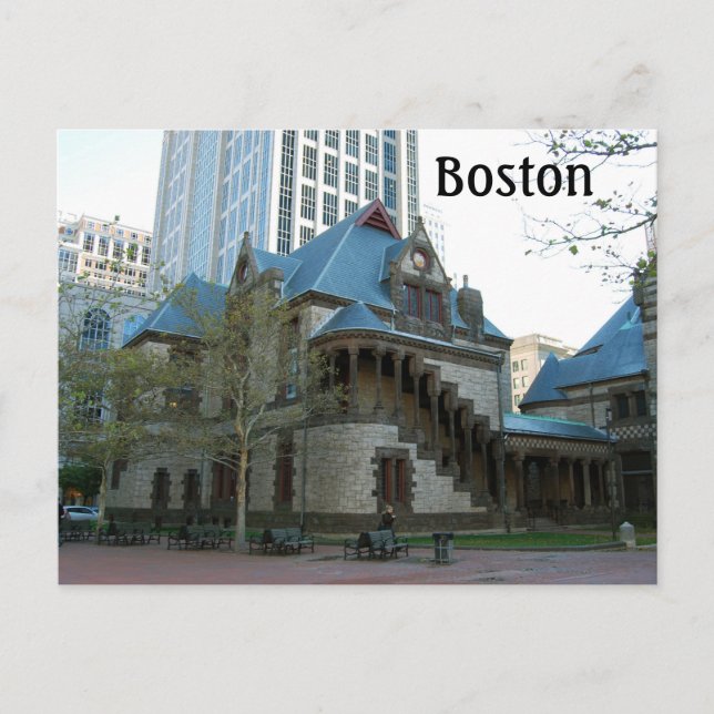 Cartão Postal Boston Massachusetts (Frente)
