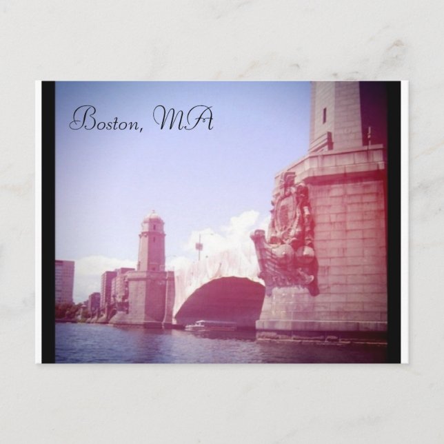 Cartão Postal Boston Massachusetts (Frente)
