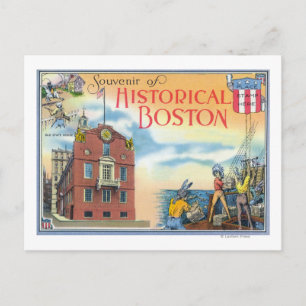 Cartão Postal Boston, MassachusettsCenários Históricos de Bost