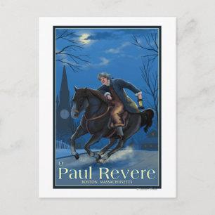 Cartão Postal Boston, MassachusettsPasseio de Paul Revere