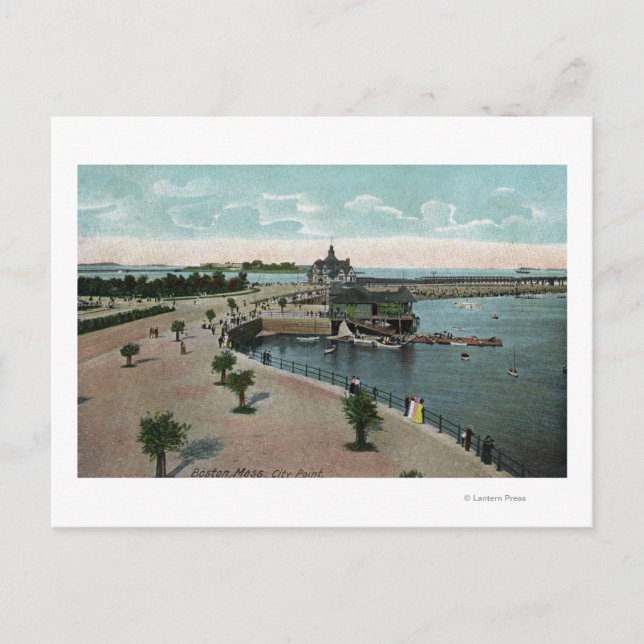 Cartão Postal Boston, MassachusettsVisão Geral da Cidade (Frente)