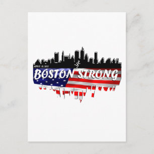 Cartão Postal Boston Strong Run