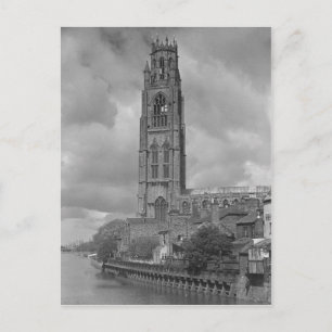 Cartão Postal Boston Stump e River Welland, Lincolnshire