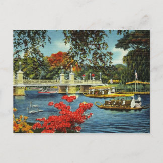 Cartão Postal Boston Swan Boats