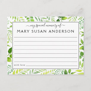 Cartão Postal Botânica Compartilhar uma Placa de Atendimento Fun