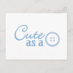 Cartão Postal Botão Bonito