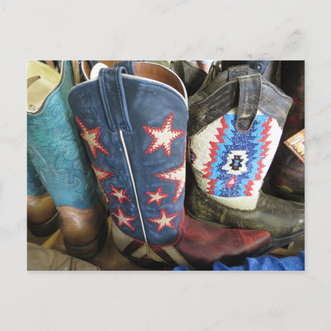 Cartão Postal Botas de Cowboy (Frente)