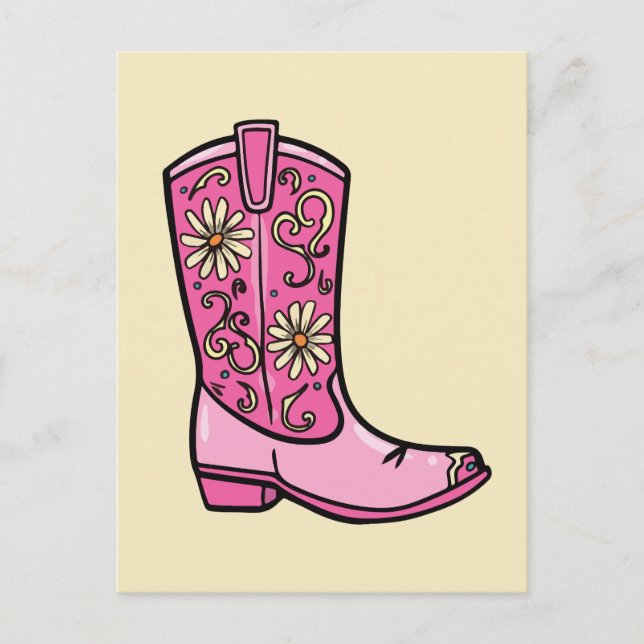 Cartão Postal Botas de vaqueira (Frente)