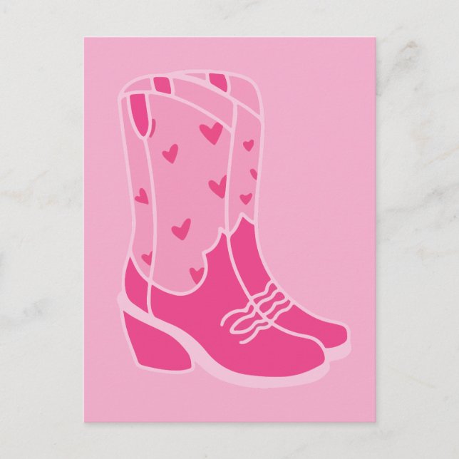 Cartão Postal Botas de vaqueira (Frente)