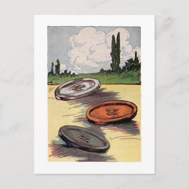 Cartão Postal Botões Gigantes (Frente)