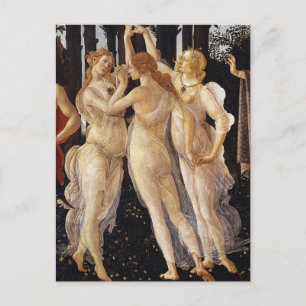 Cartão Postal Botticell - Três Graus de Arte Bela de Primavera