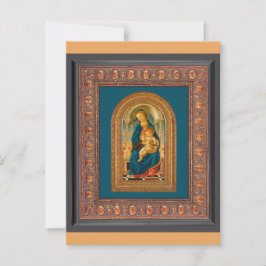 Cartão Postal Botticelli (1445-1510) Madona e Criança Enthroned