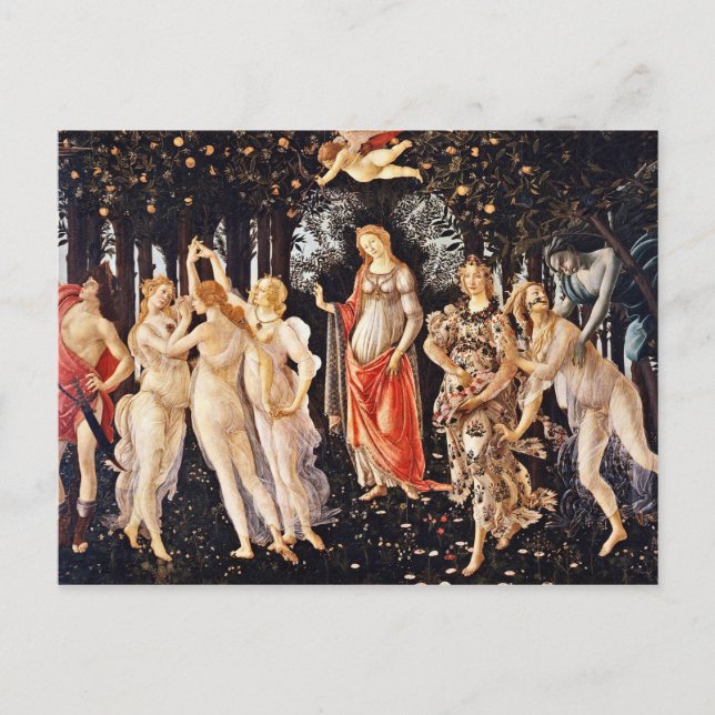 Cartão Postal Botticelli - La Primavera Primavera (Frente)