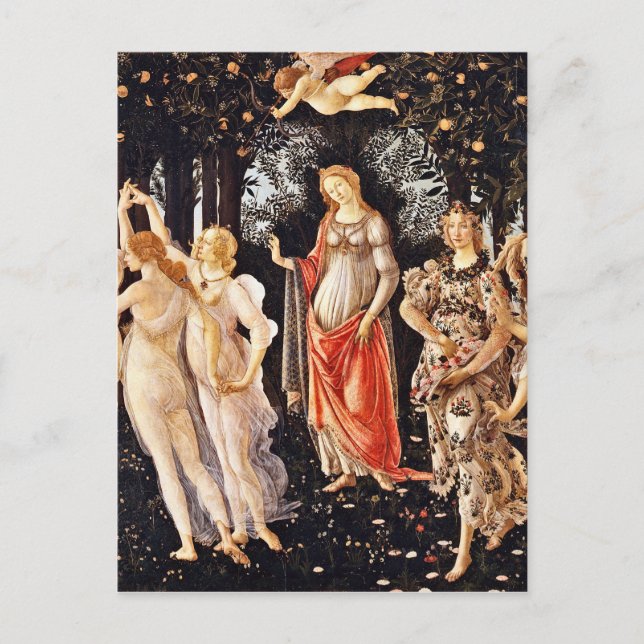 Cartão Postal Botticelli - La Primavera Primavera (Frente)