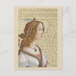 Cartão Postal Botticelli Mulher