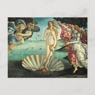 Cartão Postal Botticelli - nascimento de Venus