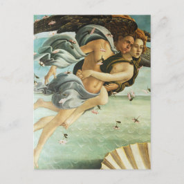 Cartão Postal Botticelli "O Nascimento de Vênus - Zephyr & Clori
