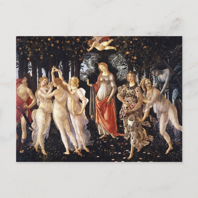 Cartão Postal BOTTICELLI - Primavera 1482 (Frente)