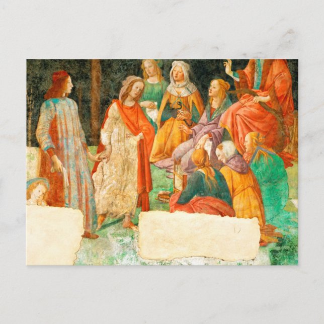 Cartão Postal Botticelli "Sete Artes Liberais" (Frente)