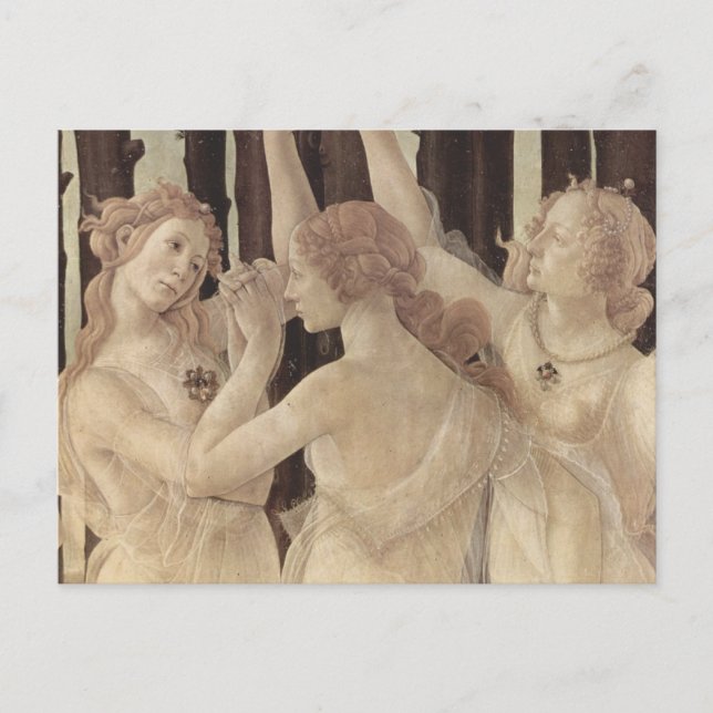 Cartão Postal Botticelli's Three Graces Postcard (Frente)