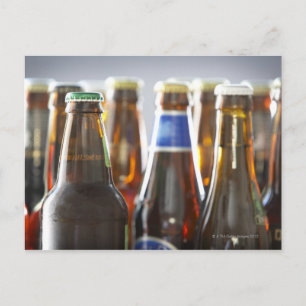Cartão Postal Bottles of various bottled beer in studio