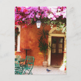 Cartão Postal Bougainvillea growing outside a house, Mykonos, Gr