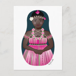 Cartão Postal Bougainvilleano Matryoshka