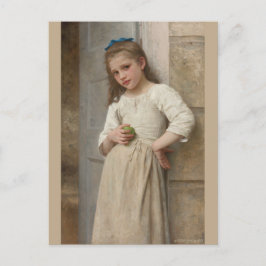 Cartão Postal Bouguereau Yvonne na porta