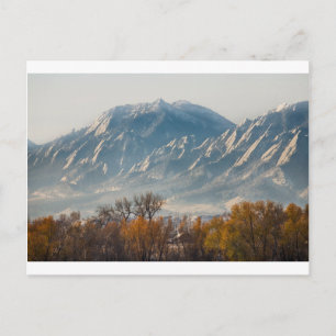 Cartão Postal Boulder Colorado Flatirons Country Fall View