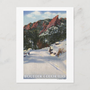 Cartão Postal Boulder, Colorado - Satírios no inverno
