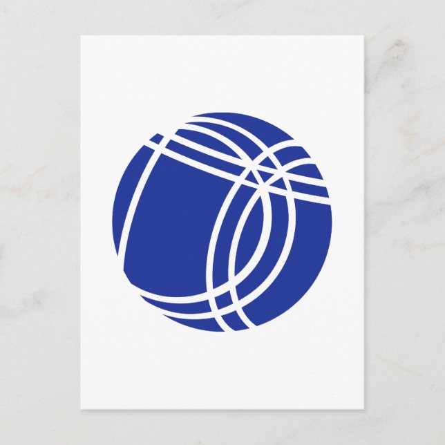 Cartão Postal Boule Boccia Petanque (Frente)