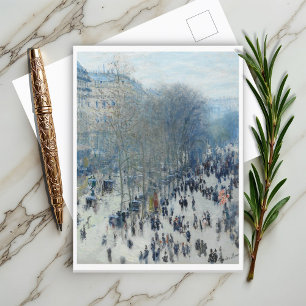 Cartão Postal Boulevard des Capucines, por Claude Monet