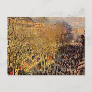 Cartão Postal Boulevard des Capucines, por Claude Monet, Belas A