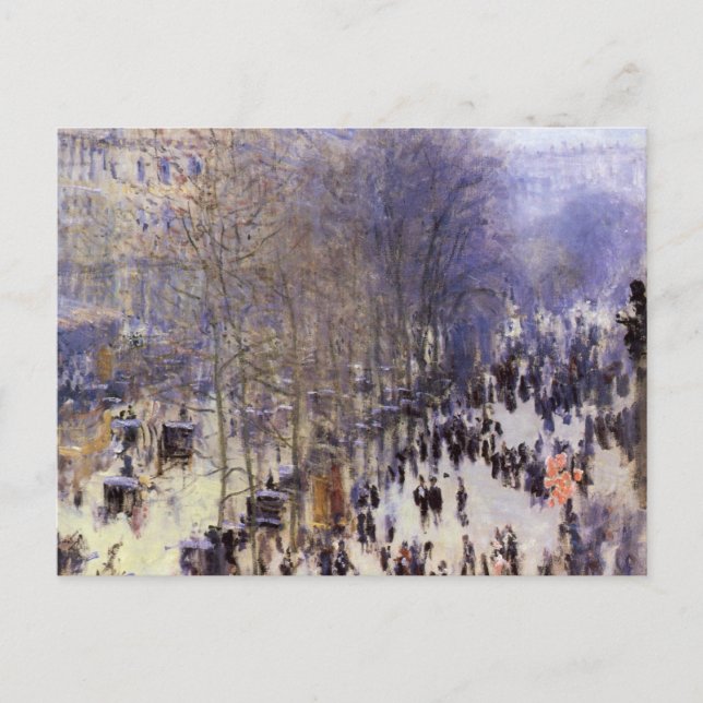 Cartão Postal Boulevard des Capucines, por Claude Monet, Belas A (Frente)
