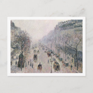 Cartão Postal Boulevard Montmartre, 1897 (óleo na canvas)