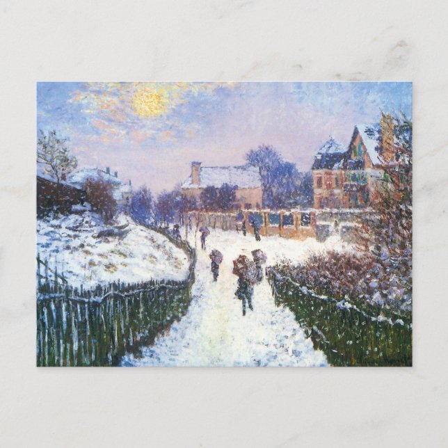 Cartão Postal Boulevard Santo Denis Argenteuil por Claude Monet (Frente)