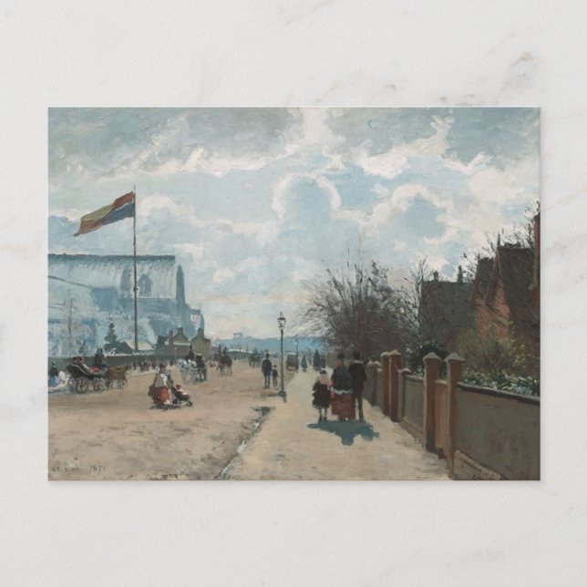 Cartão Postal Boulevarde Montmartre na Noite ~ Camille Pissarro (Frente)