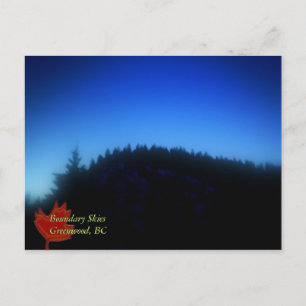 Cartão Postal Boundary Skies, Greenwood, BC