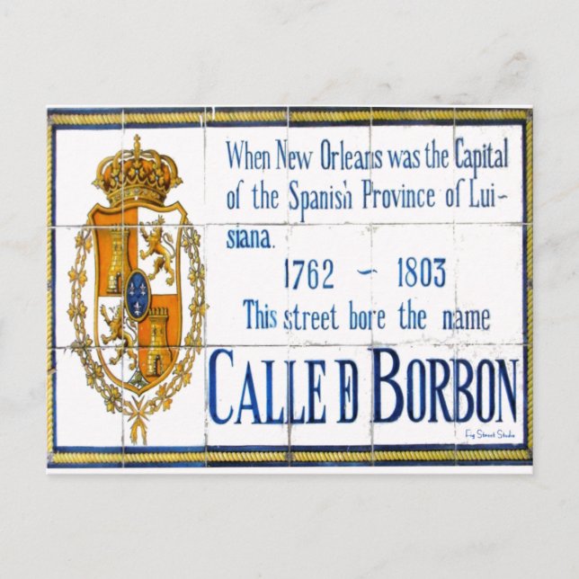 Cartão Postal Bourbon Street (Frente)