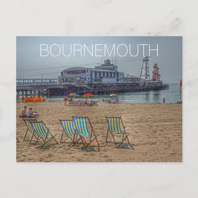 Cartão Postal Bournemouth (Frente)