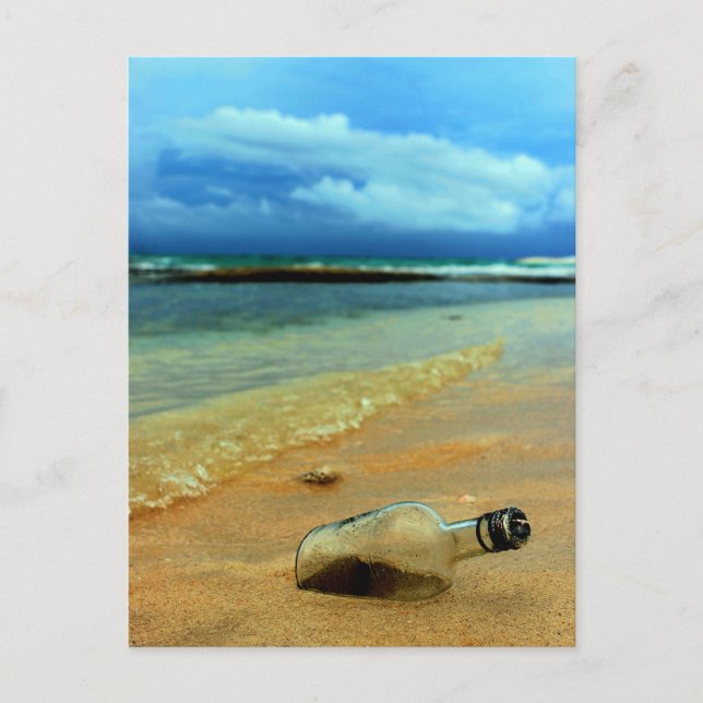 Cartão Postal bouteille à la mer (Frente)